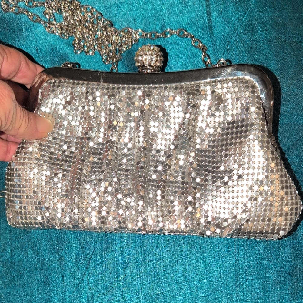 Charming Charlie's Silver Clutch /Crossbody